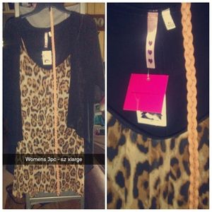 NWT Womens 3pc dress with cardigan and belt